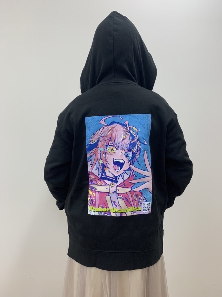 ★受注生産【宇佐美ウサ(illust:世津田スン)】ジップパーカー