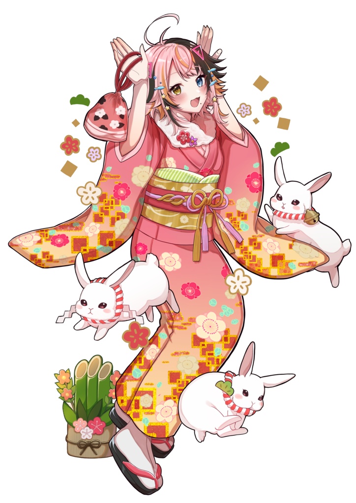 ★プレゼント付き【宇佐美ウサ】お正月限定アクスタ&アクキーセット