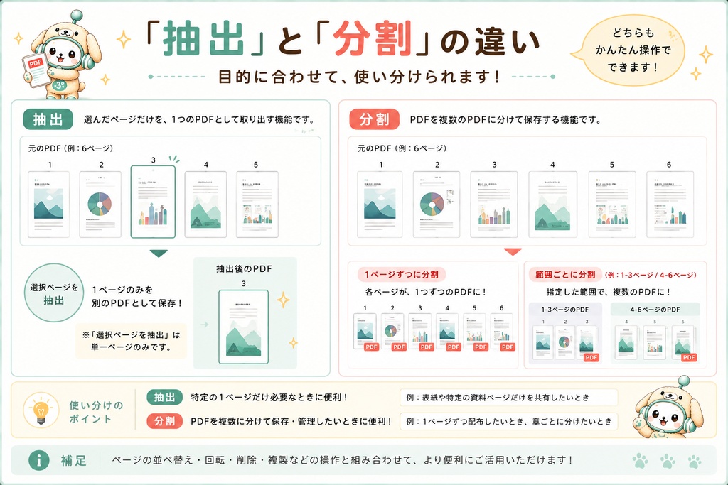 PDFなおす君|PDFの並べ替え・回転・削除・抽出・分割がかんたん〖Windows・オフライン〗