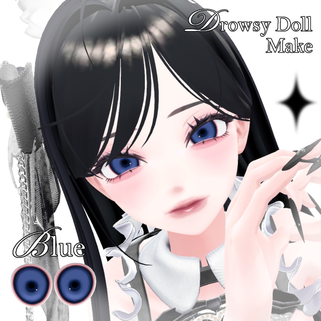 【海咲専用/無料free】Drowsy Doll Makeup&Eyetexture+ホクロ