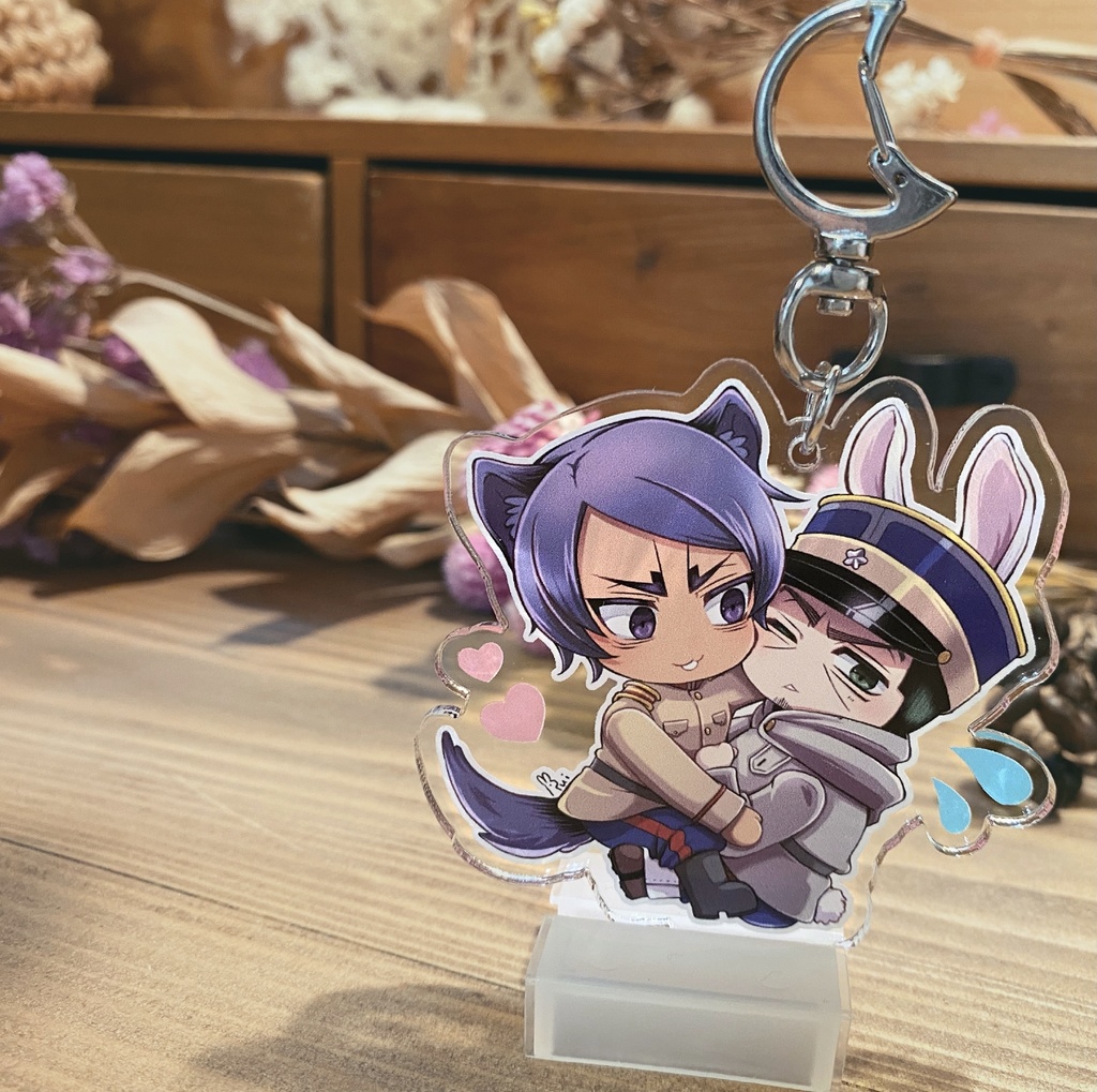 アニマル鯉月アクリルキーホルダー