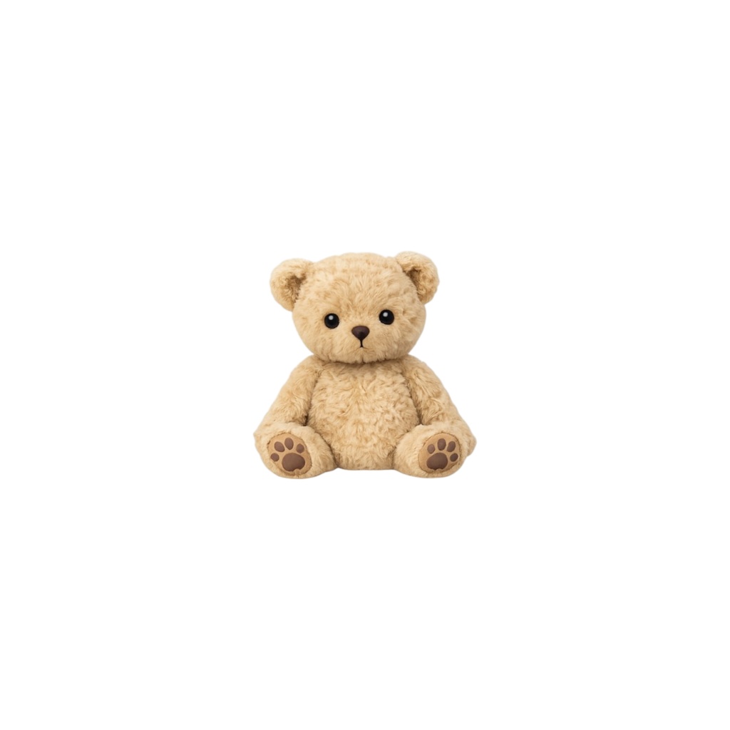 【素材】テディベア ベース(背景透過PNG)|Teddy Bear Base