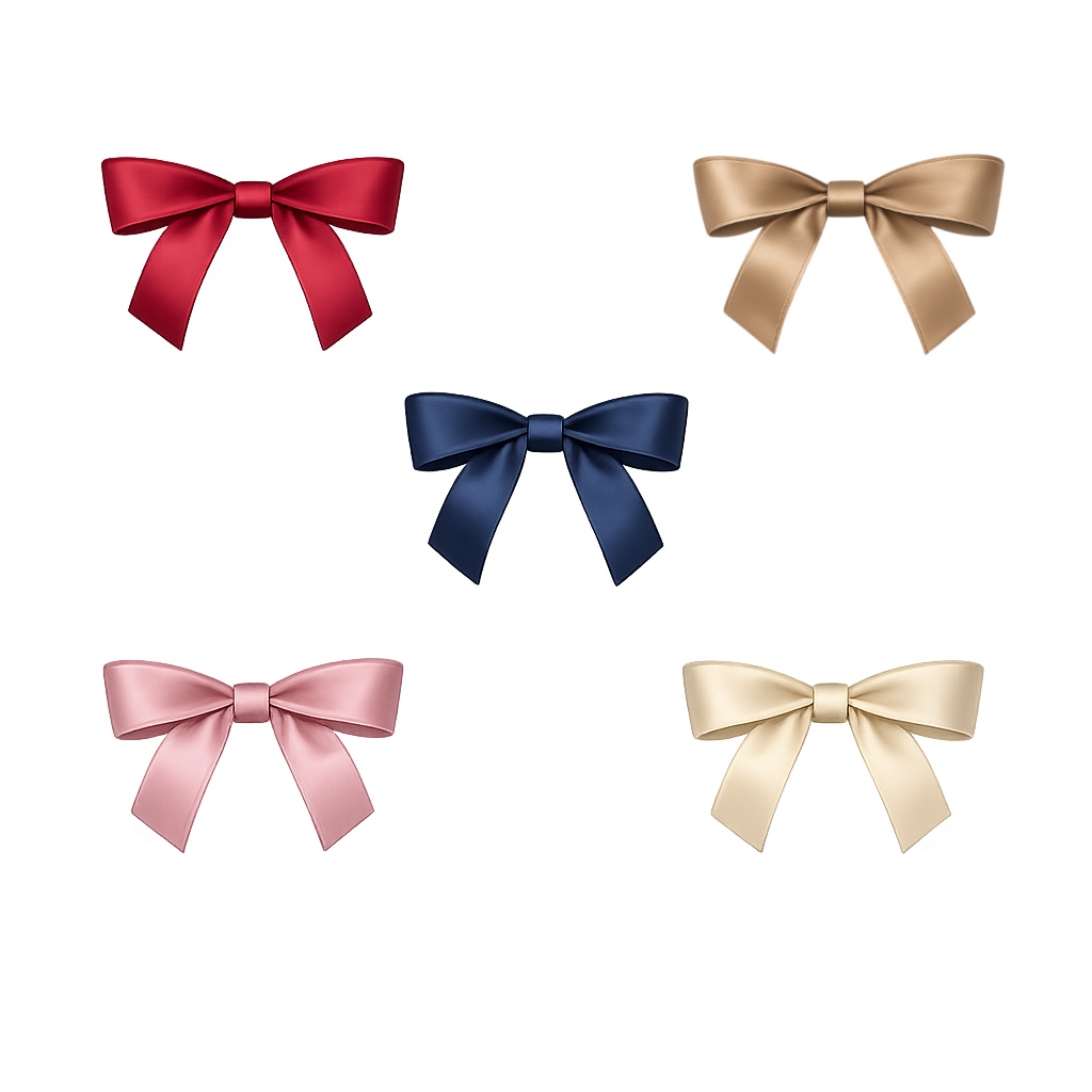 【素材】テディベア リボン(背景透過PNG)| Teddy Bear Ribbon