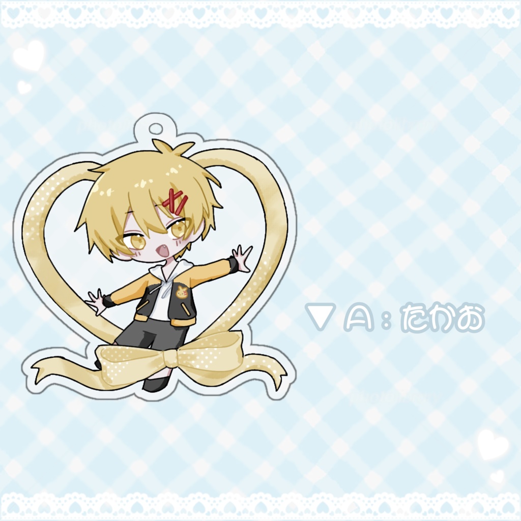 たかなかっぷアクリルキーホルダー