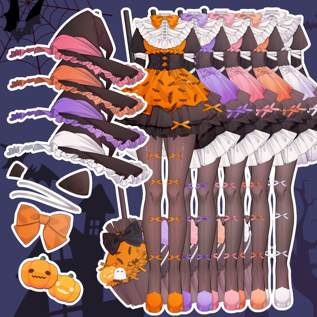 ハロウィン魔女っ子衣装🧹