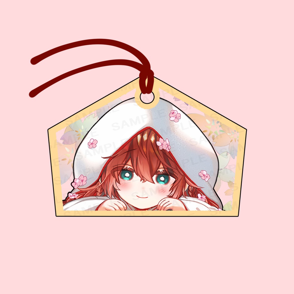 花嫁イオさん絵馬キーホルダー