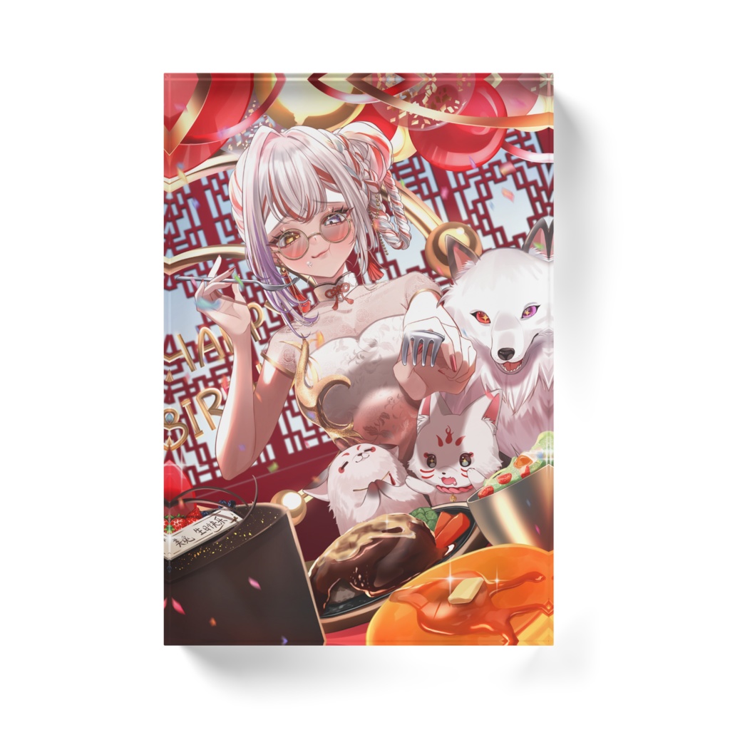 美魂誕生日1枚絵アクリルブロック