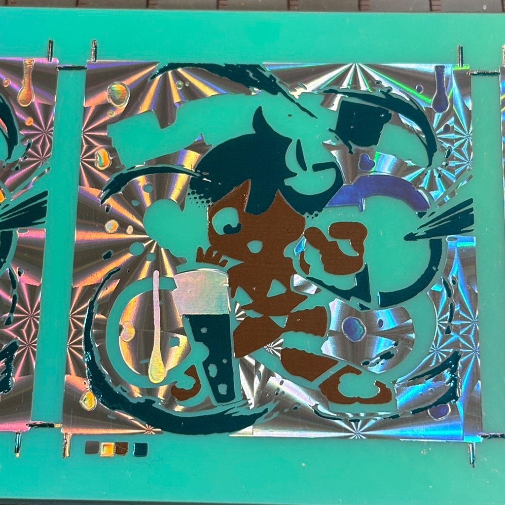 匠貝堂コラボシール 全面11多重箔押し【江ノ島さんぽちゃん】