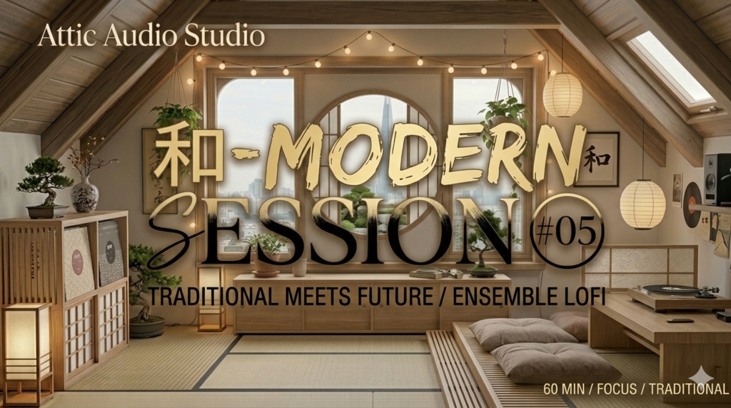 【作業用BGM素材】"和" Modern Session #05 - 三味線×琴×尺八×Lofi｜商用利用可