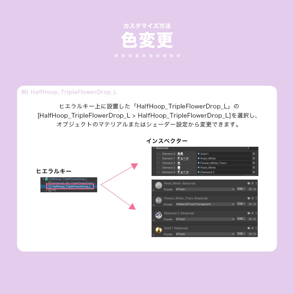 16set Pierce / Veiled Bloom -ウスギヌノハナ- 【MA対応】
