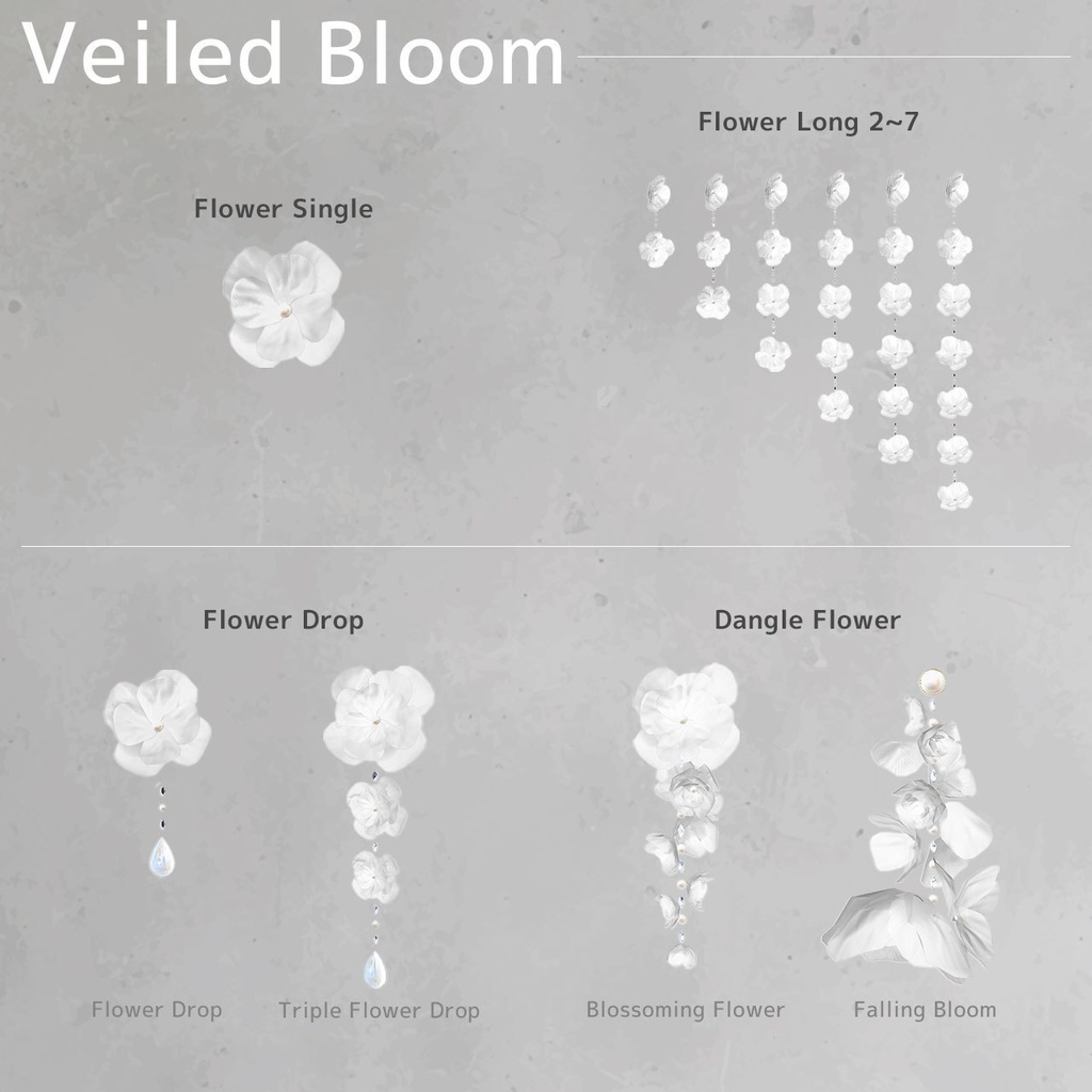 16set Pierce / Veiled Bloom -ウスギヌノハナ- 【MA対応】