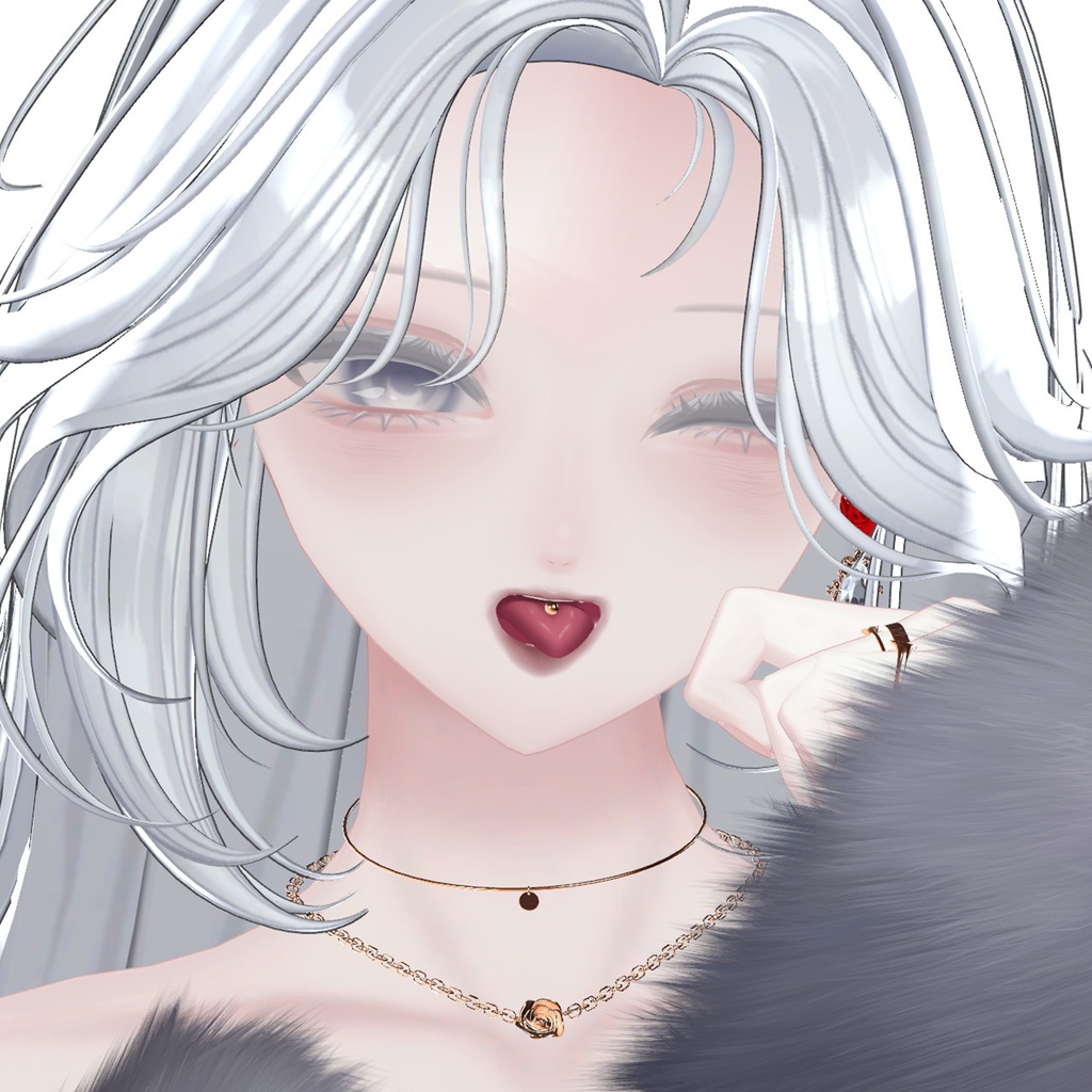 【しゅあん専用】Tongue Piercing Ball / 舌ピアス【リップシンク・MA対応】