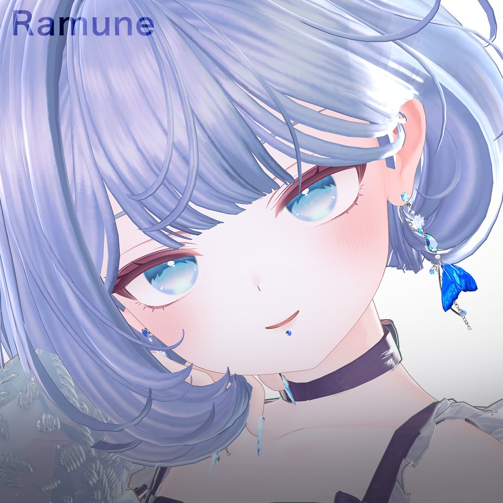 SALE⭐【4アバター対応】Lip Piercing - Ball & Spike -|口ピアス ラブレット リップピアス【リップシンク・MA対応】