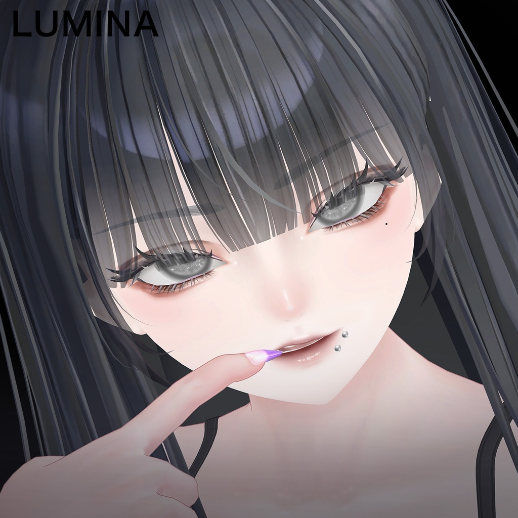SALE⭐【4アバター対応】Lip Piercing - Ball & Spike -|口ピアス ラブレット リップピアス【リップシンク・MA対応】