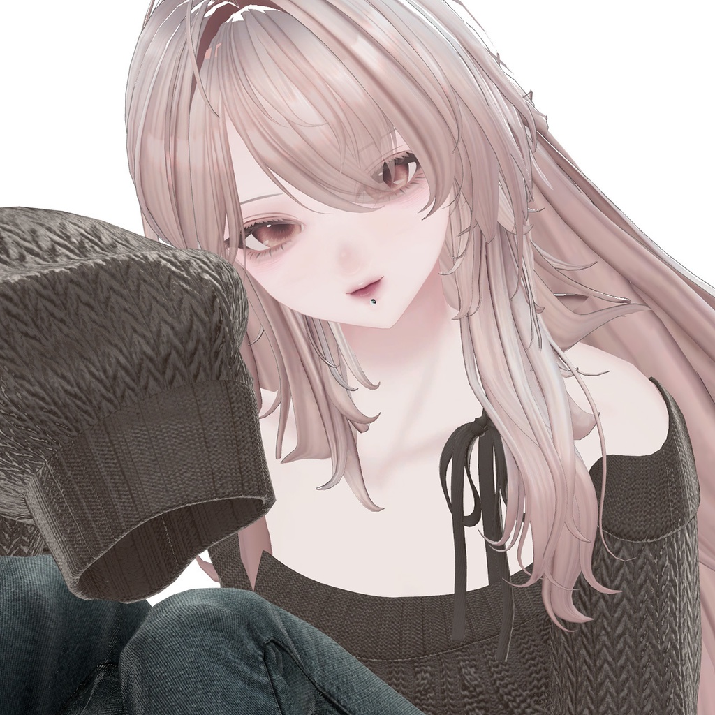 【しゅあん専用】Lip Piercing Ball / 口ピアス ラブレット【リップシンク・MA対応】