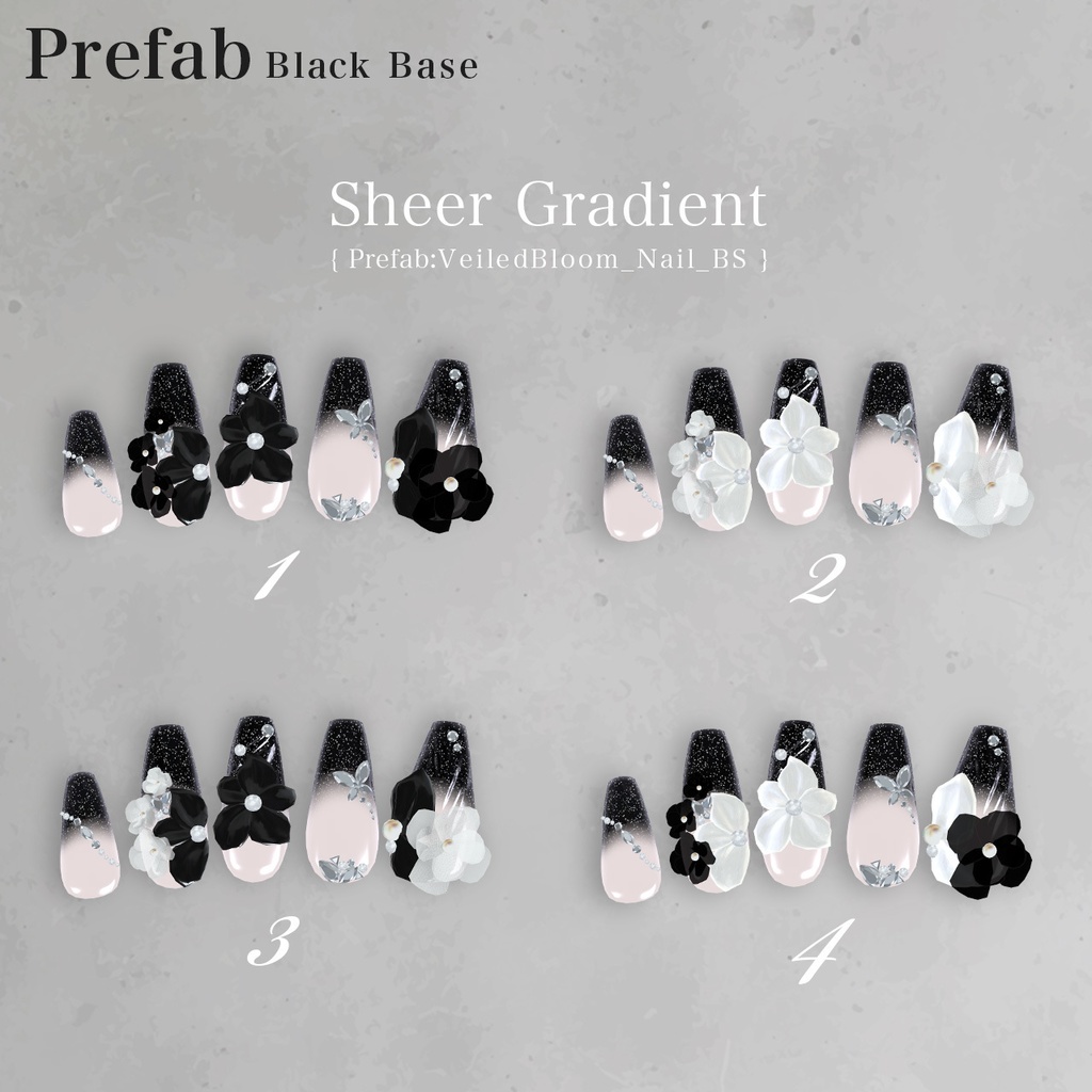 48H限定⭐発売記念セール【しゅあん・ラムネ専用】Nail / Veiled Bloom -ウスギヌノハナ- 【MA対応】