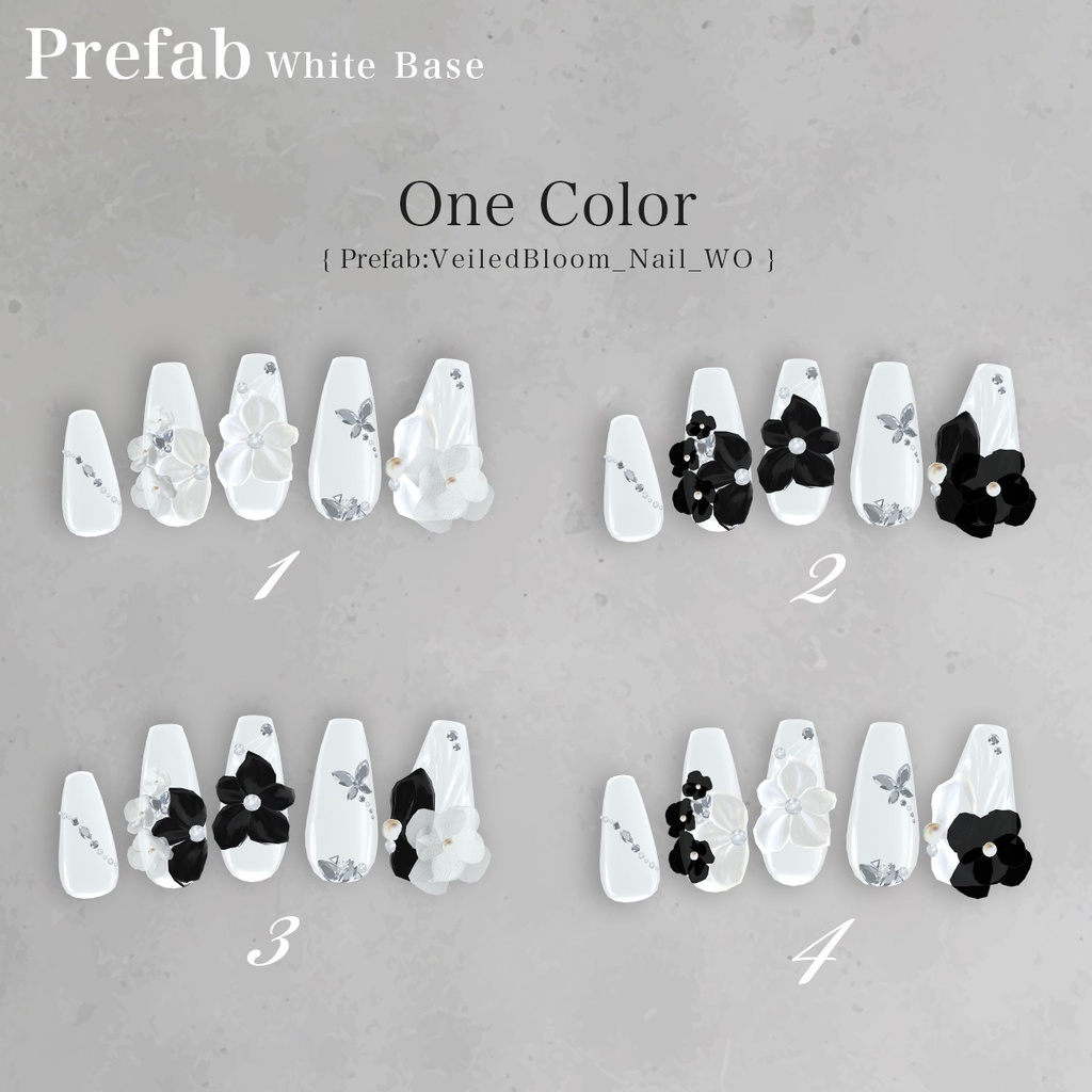 48H限定⭐発売記念セール【しゅあん・ラムネ専用】Nail / Veiled Bloom -ウスギヌノハナ- 【MA対応】