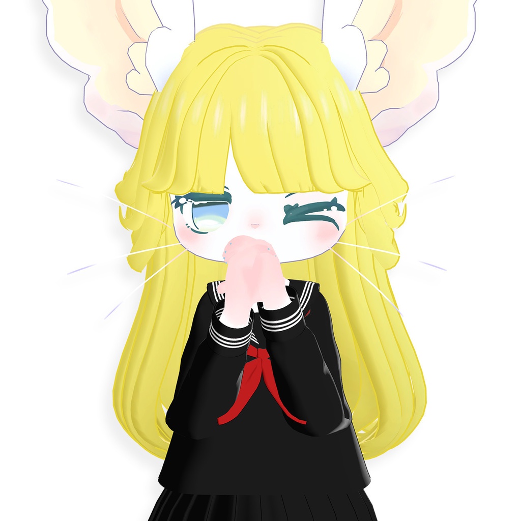 【マウフェくん専用】昭和風セット ヘアー&セーラー服【MA対応】