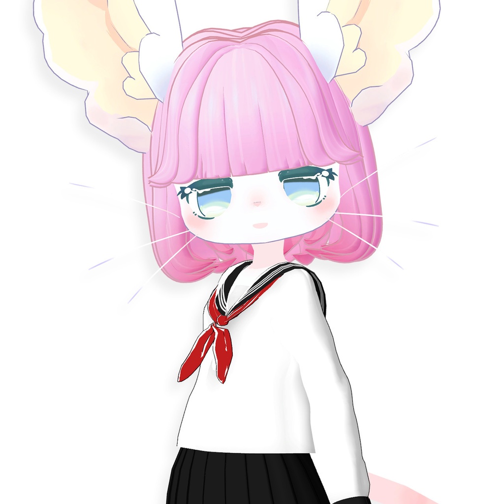 【マウフェくん専用】昭和風セット ヘアー&セーラー服【MA対応】