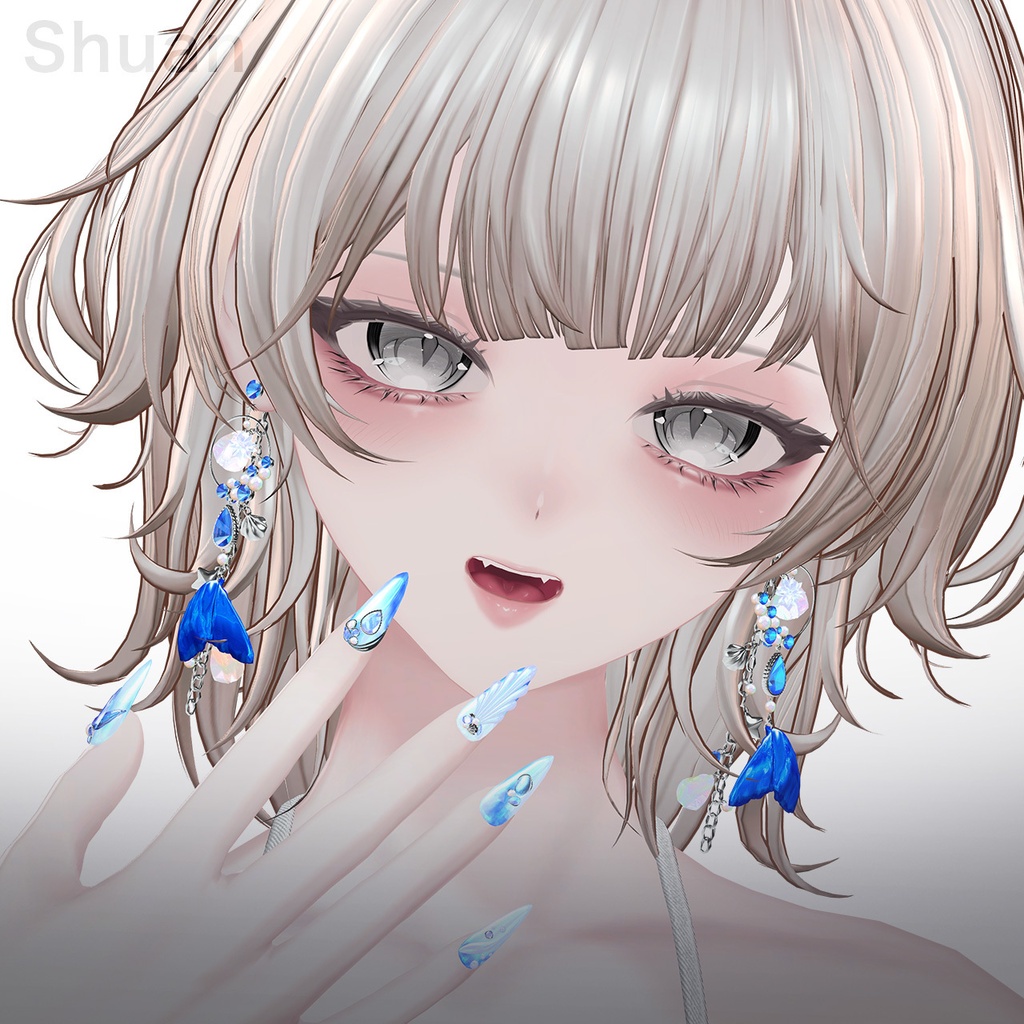 SALE✨13set Earring & 3set Nail|Abyssal -深海の宝石-【MA対応】