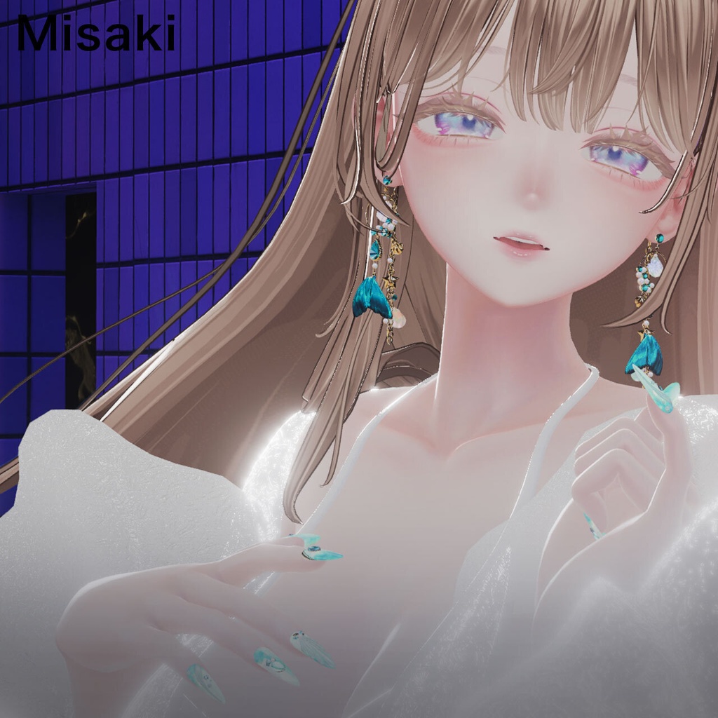 SALE✨13set Earring & 3set Nail|Abyssal -深海の宝石-【MA対応】