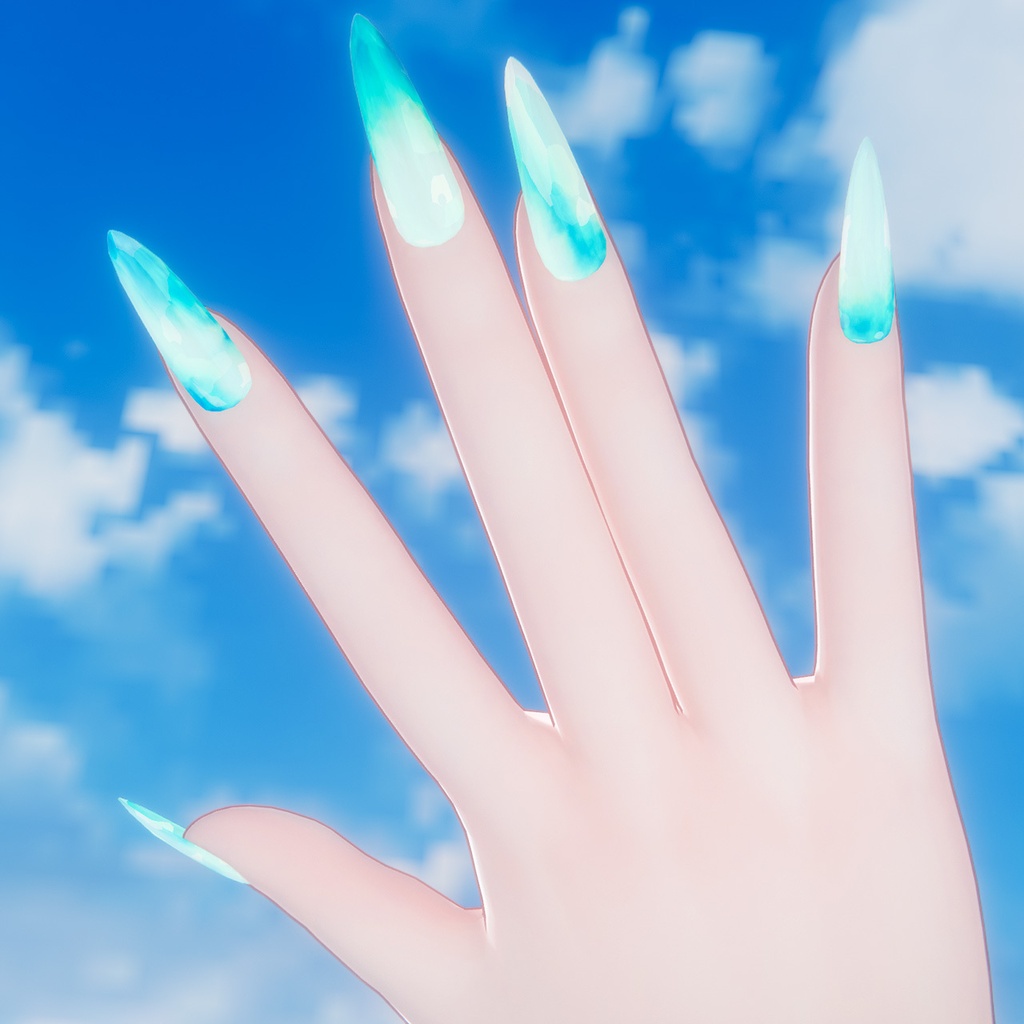 SALE✨13set Earring & 3set Nail|Abyssal -深海の宝石-【MA対応】