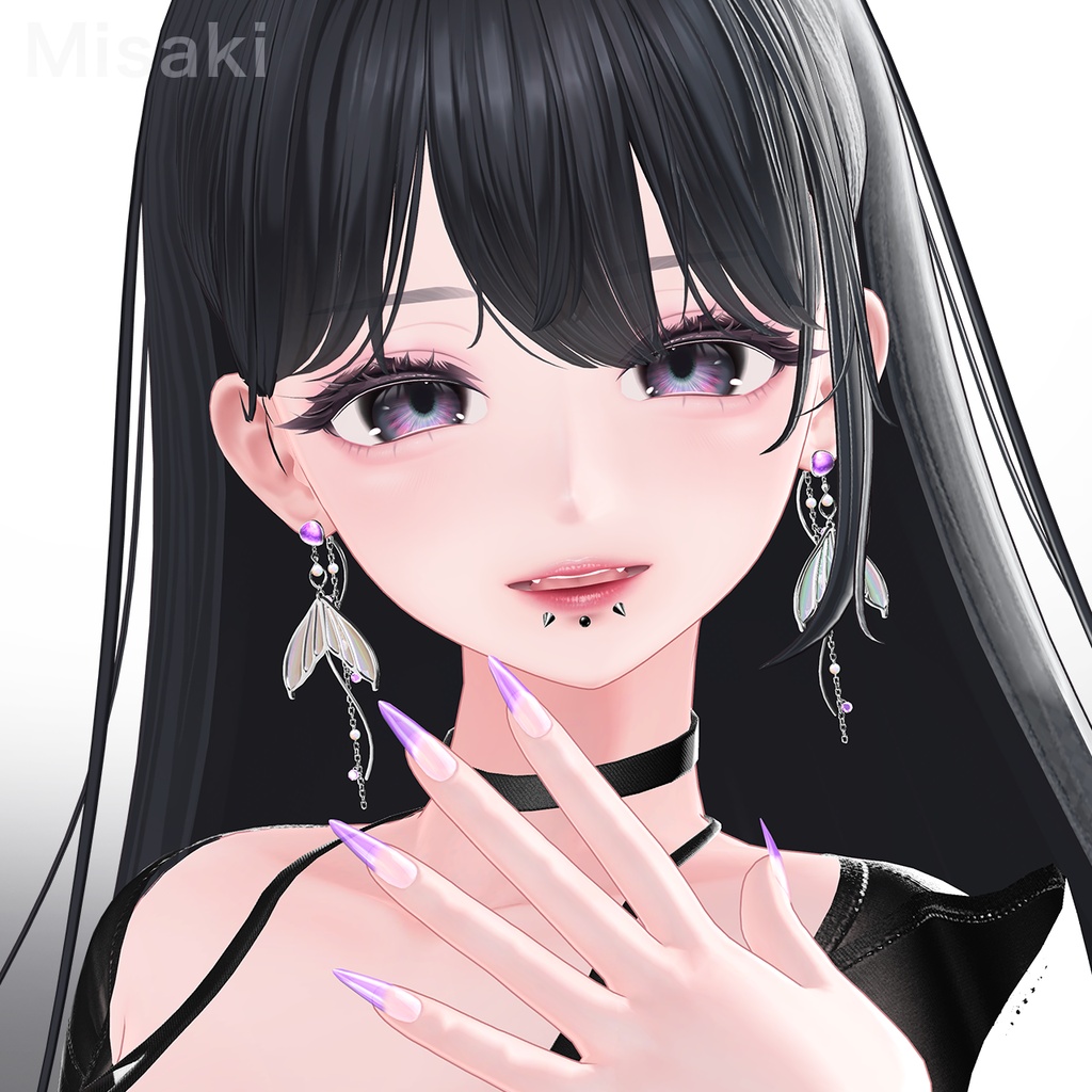 13set Earring & 3set Nail|Abyssal -深海の宝石-【MA対応】