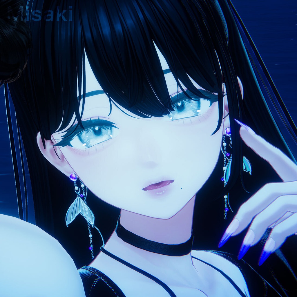SALE✨13set Earring & 3set Nail|Abyssal -深海の宝石-【MA対応】