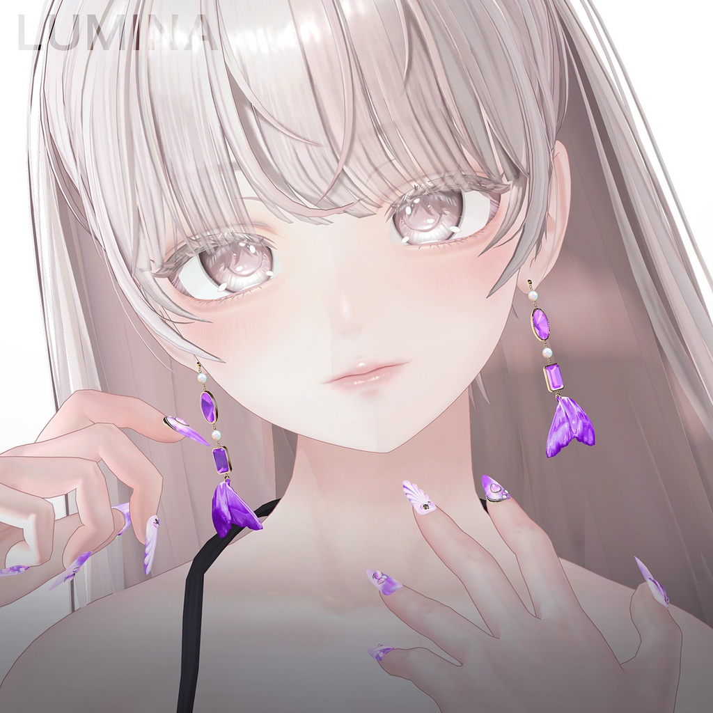 SALE✨13set Earring & 3set Nail|Abyssal -深海の宝石-【MA対応】