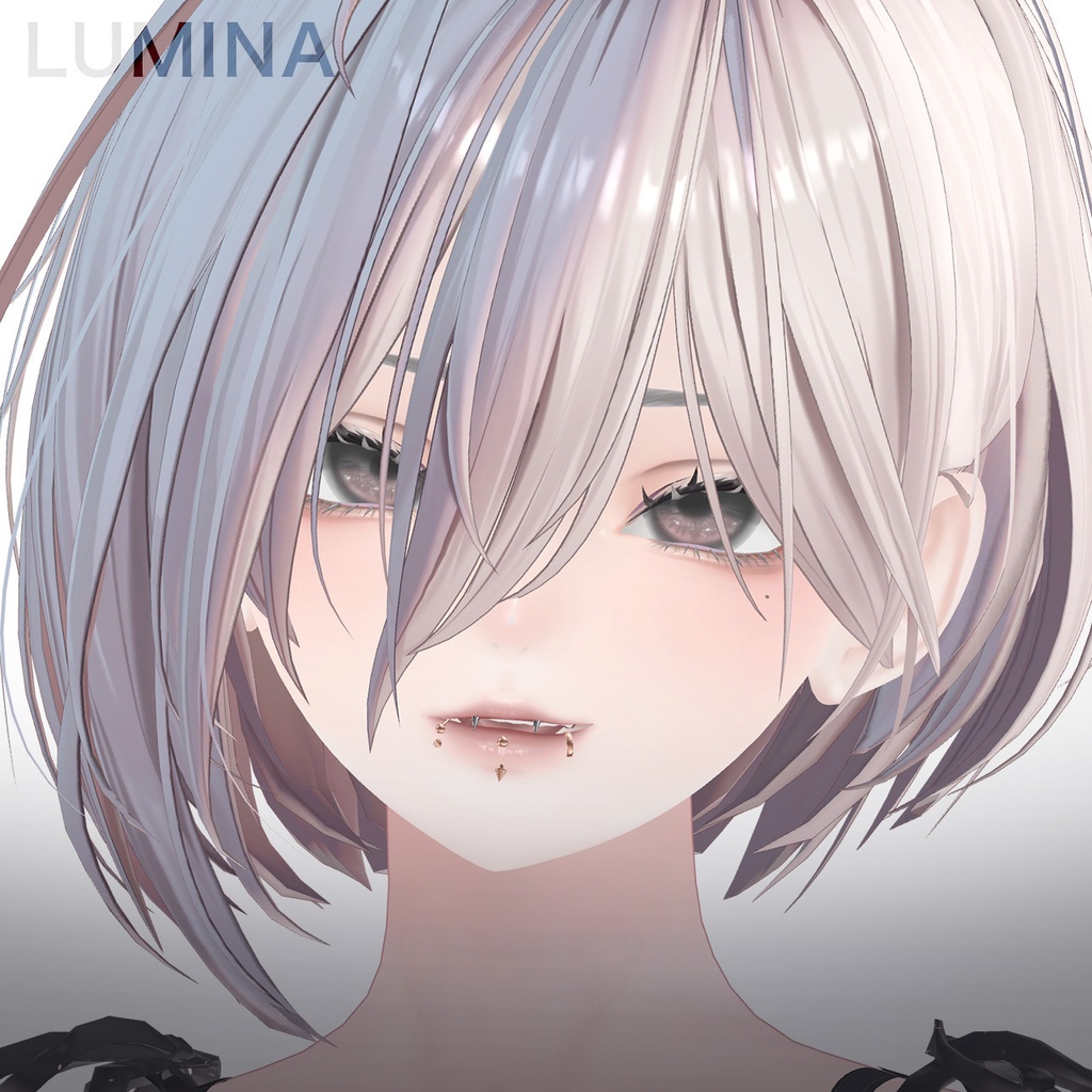 SALE✨【4アバター対応】Lip Piercing2 - Scrumper / Ring / Vertical -|口ピアス スクランパー リング バーティカル【リップシンク・MA対応】