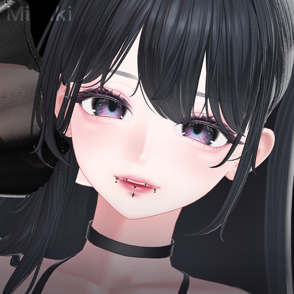 SALE✨【4アバター対応】Lip Piercing2 - Scrumper / Ring / Vertical -|口ピアス スクランパー リング バーティカル【リップシンク・MA対応】