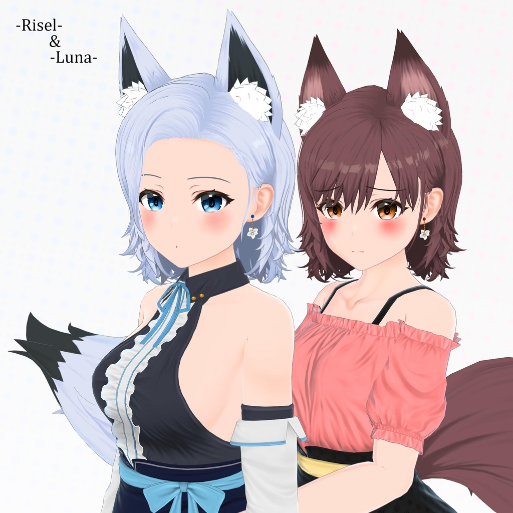 【オリジナル3Dモデル】リゼル -Risel- & ルーナ -Luna-