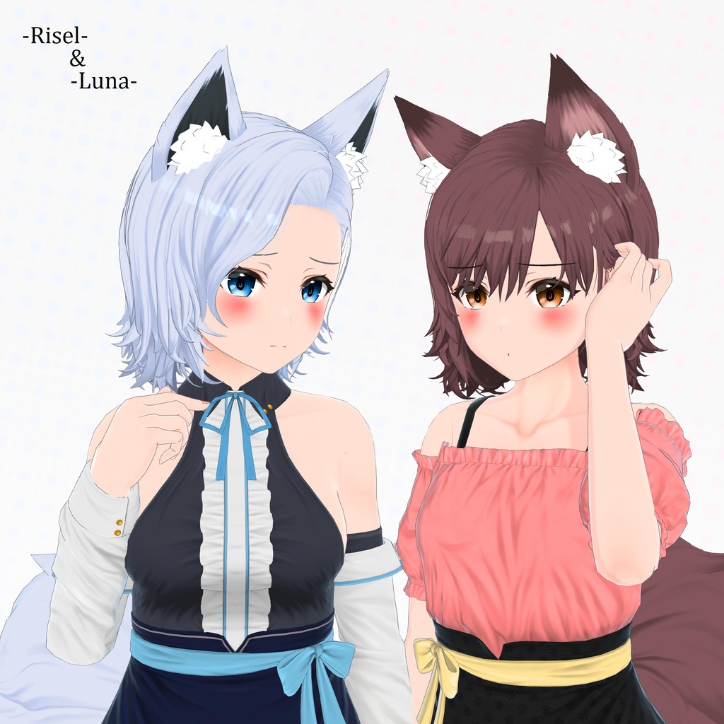 【オリジナル3Dモデル】リゼル -Risel- & ルーナ -Luna-