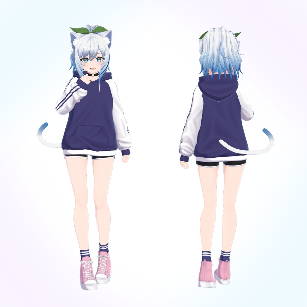 【オリジナル3Dモデル】涼々 -suzu- (素体付き)