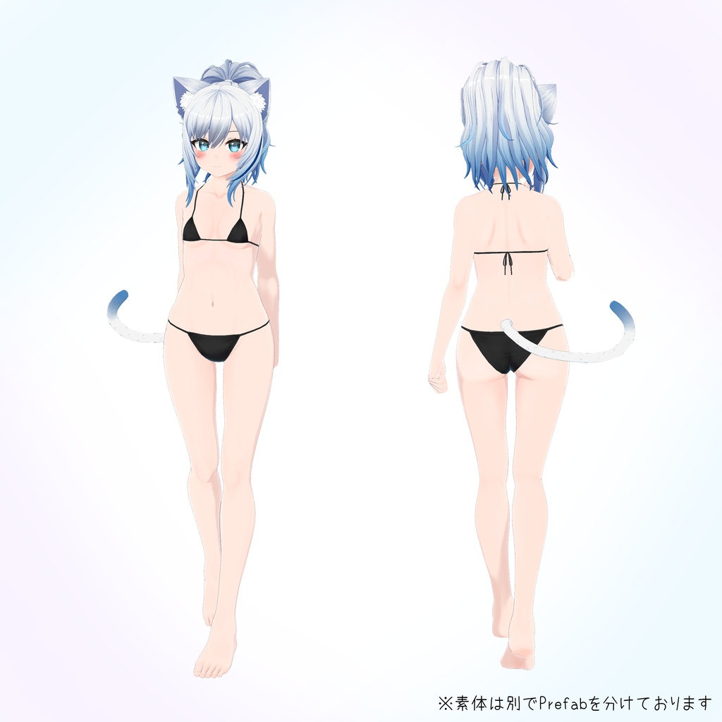 【オリジナル3Dモデル】涼々 -suzu- (素体付き)