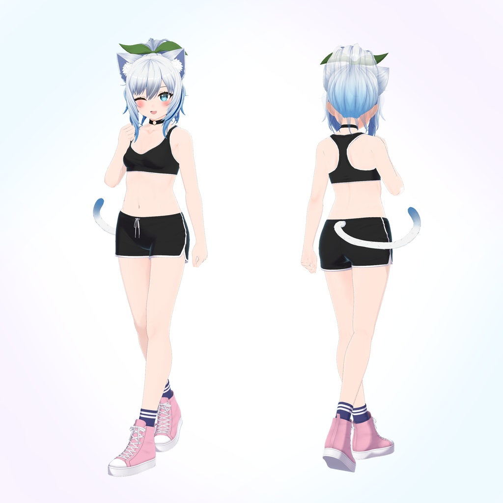 【オリジナル3Dモデル】涼々 -suzu- (素体付き)