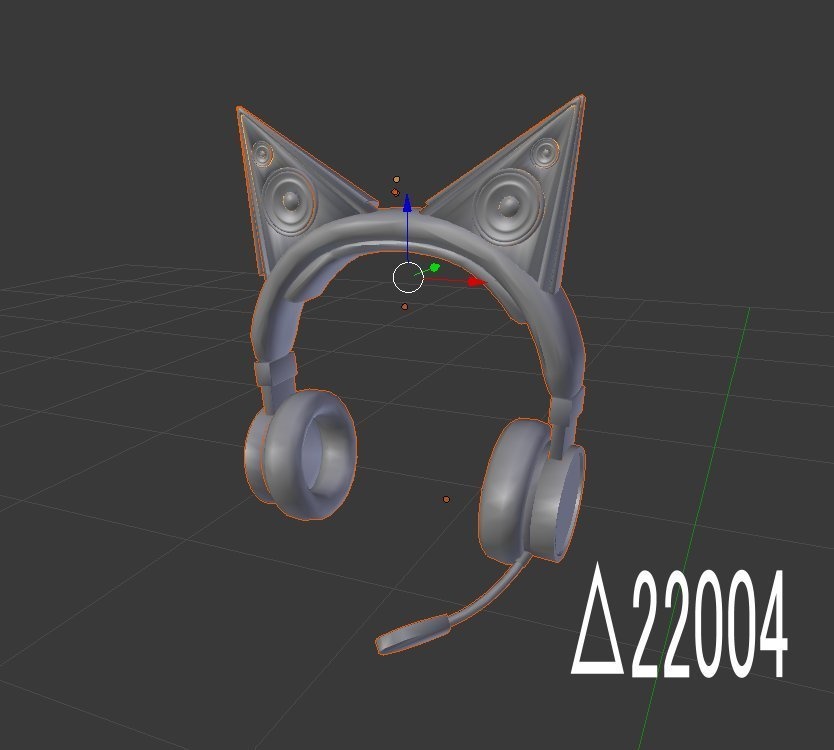 VRoidモデル想定 ネコミミヘッドセット