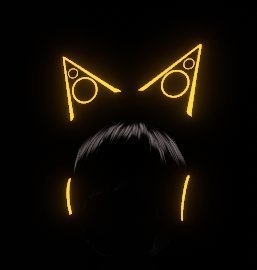 VRoidモデル想定 ネコミミヘッドセット