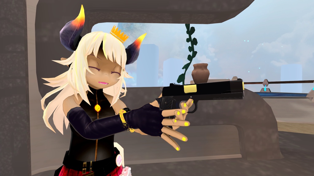 VRChat想定 ハンドガン 2種類