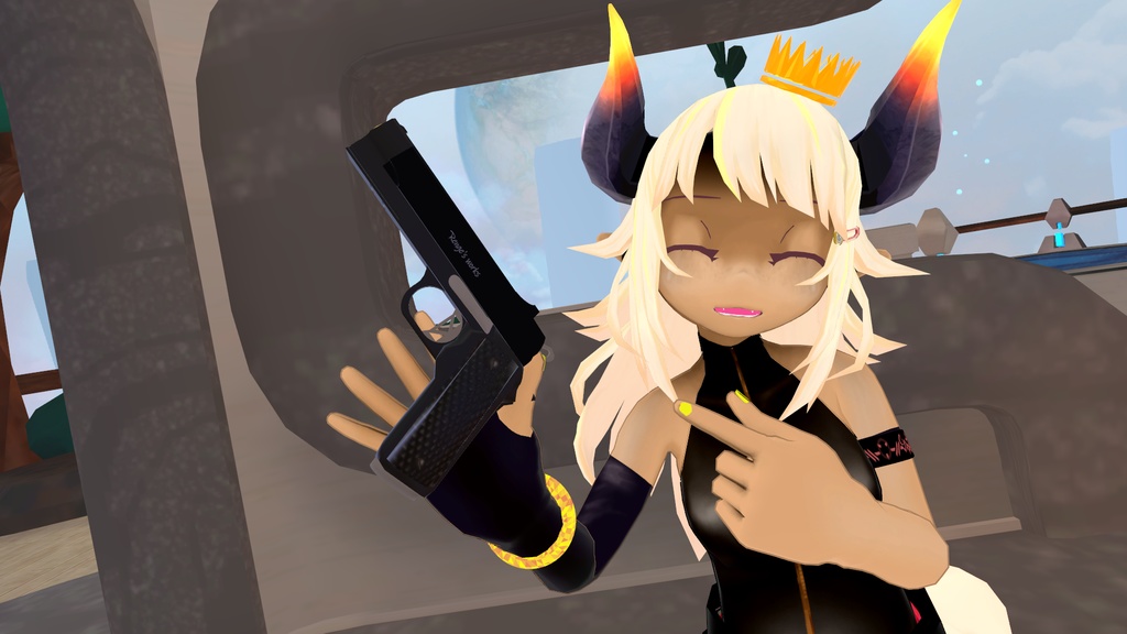 VRChat想定 ハンドガン 2種類