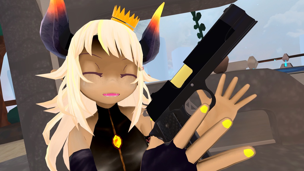 VRChat想定 ハンドガン 2種類