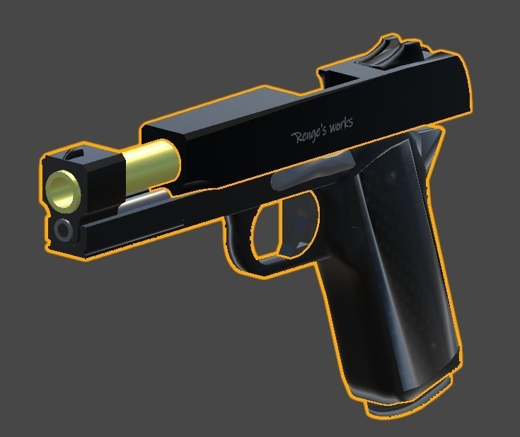 VRChat想定 ハンドガン 2種類