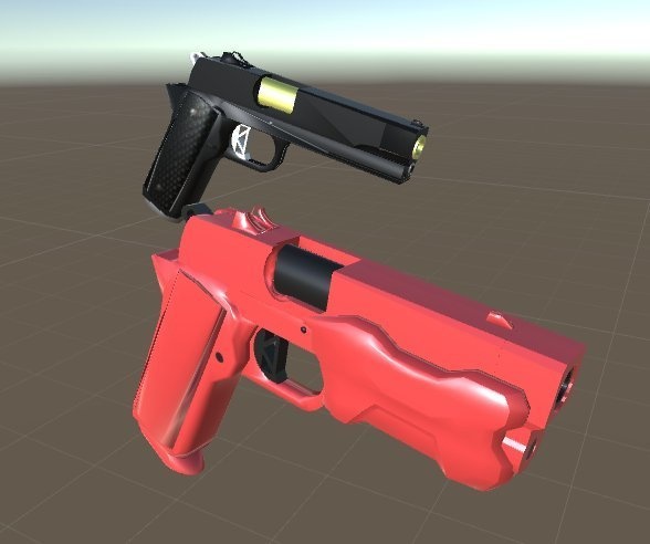 VRChat想定 ハンドガン 2種類