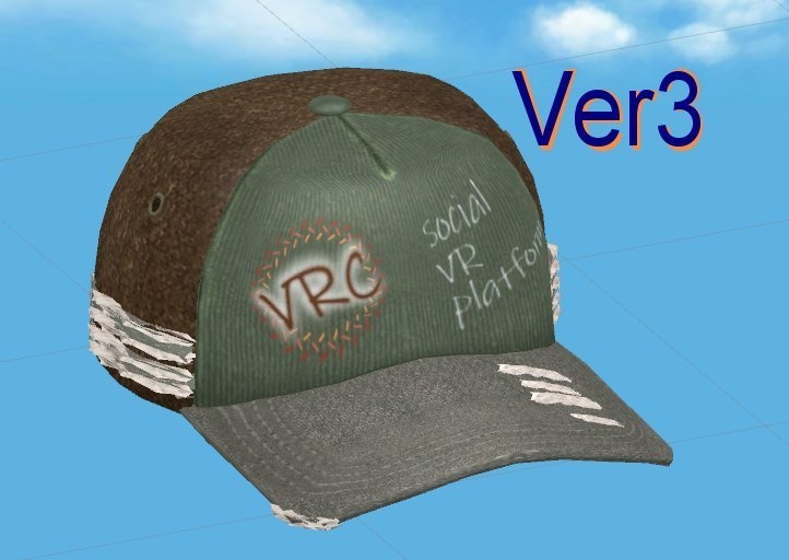 《無料》ダメージ加工風キャップ(Ver.3)