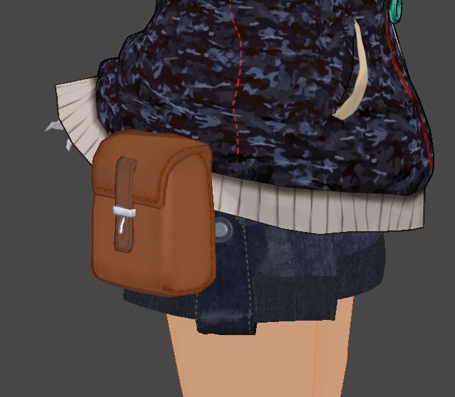 《無料!》素朴なレザーポーチ(2種)