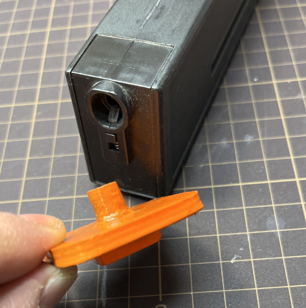 エアガン用多弾マガジン ゼンマイ巻き上げ補助装置『3Dデータのみ』