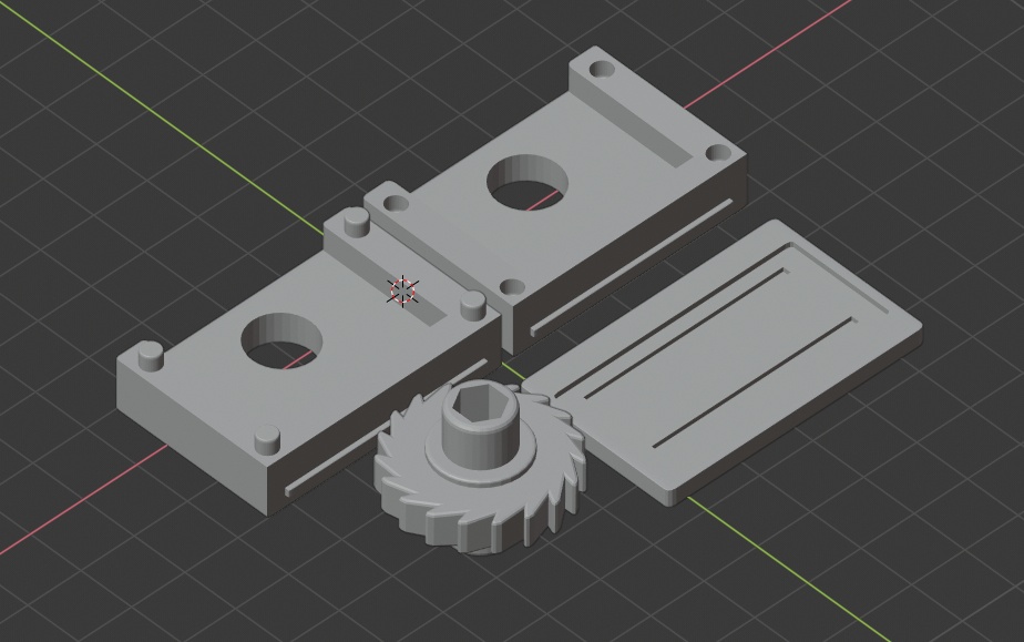 エアガン用多弾マガジン ゼンマイ巻き上げ補助装置『3Dデータのみ』