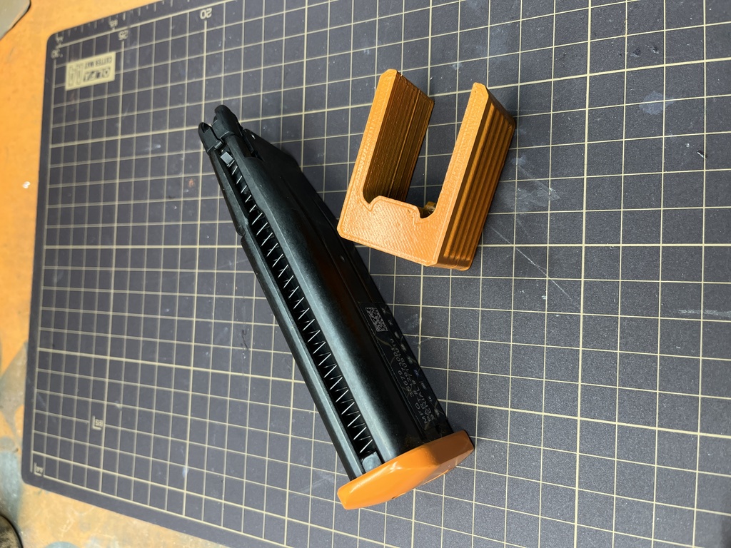 エアガン用多弾マガジン ゼンマイ巻き上げ補助装置『3Dデータのみ』