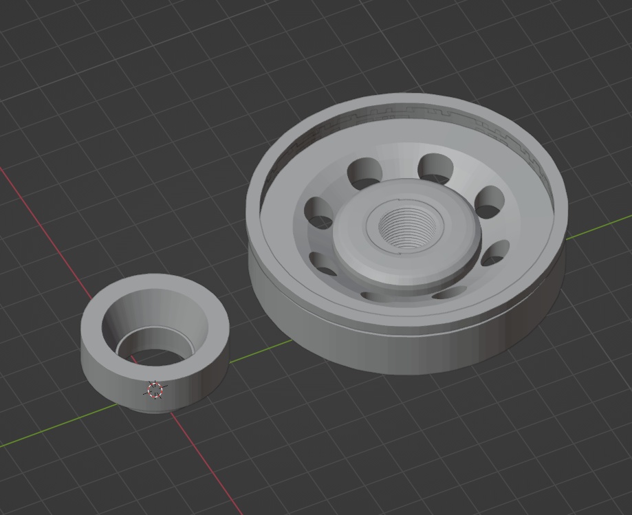 【無料】オイルフィルターサプレッサー用軽量化14㎜逆ネジパーツ