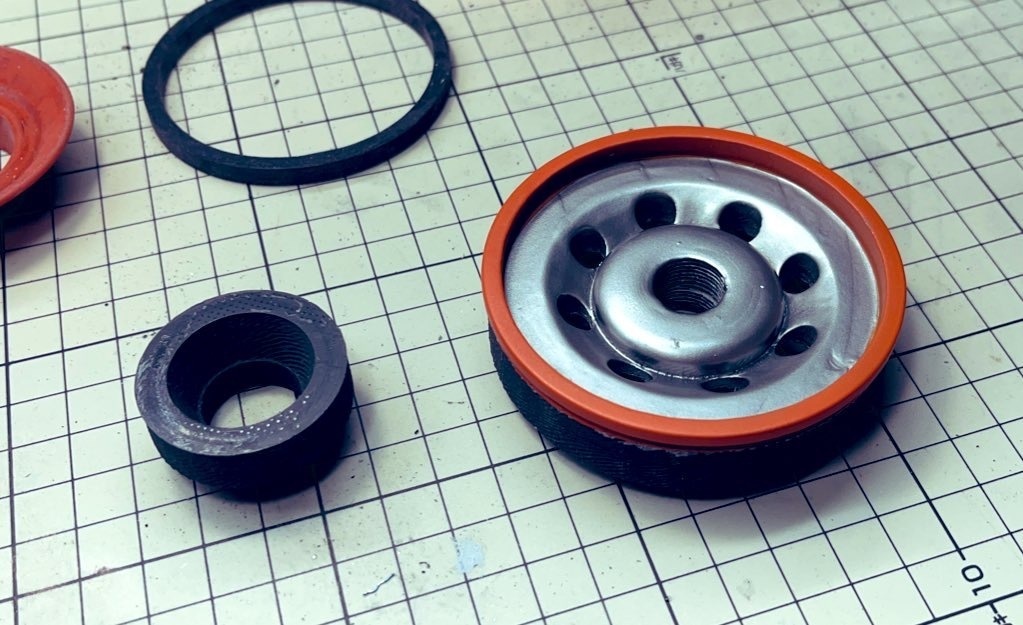 【無料】オイルフィルターサプレッサー用軽量化14㎜逆ネジパーツ